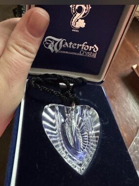 Waterford Crystal Faceted Heart Pendant - Clear
